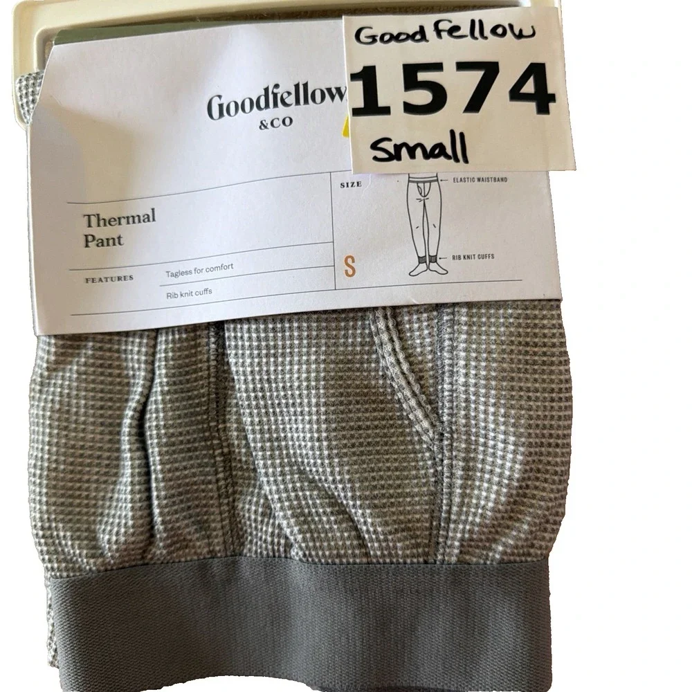 Goodfellow Mens Waffle Thermal Pants Heather Gray Long Johns Sz Small NWT 1574